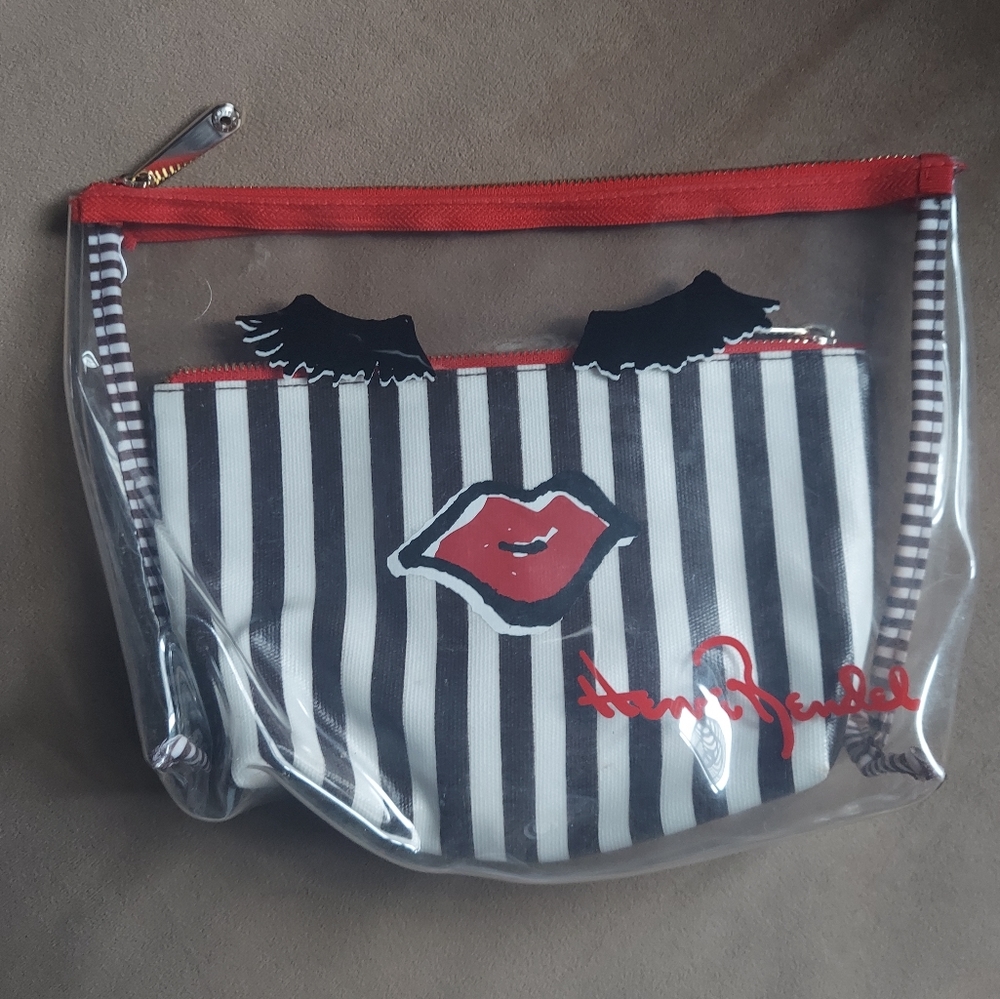 Henri Bendel Cosmetic Bag Travel Bag within a Bag. NEW with Dust Bag!
